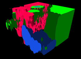 3D Mapping of pegmatite