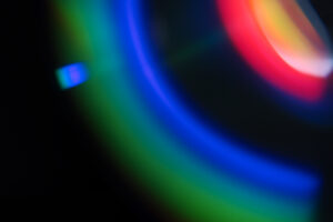 blurred light through prism